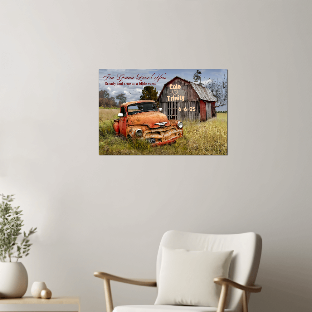 Personalized Metal Wall Art Canvas - Wall Decor