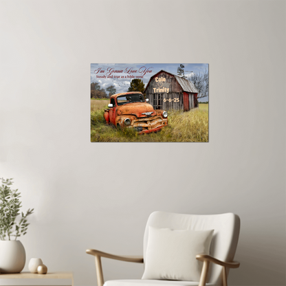 Personalized Metal Wall Art Canvas - Wall Decor