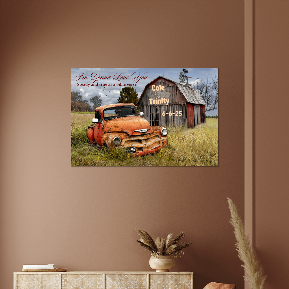 Personalized Metal Wall Art Canvas - Wall Decor