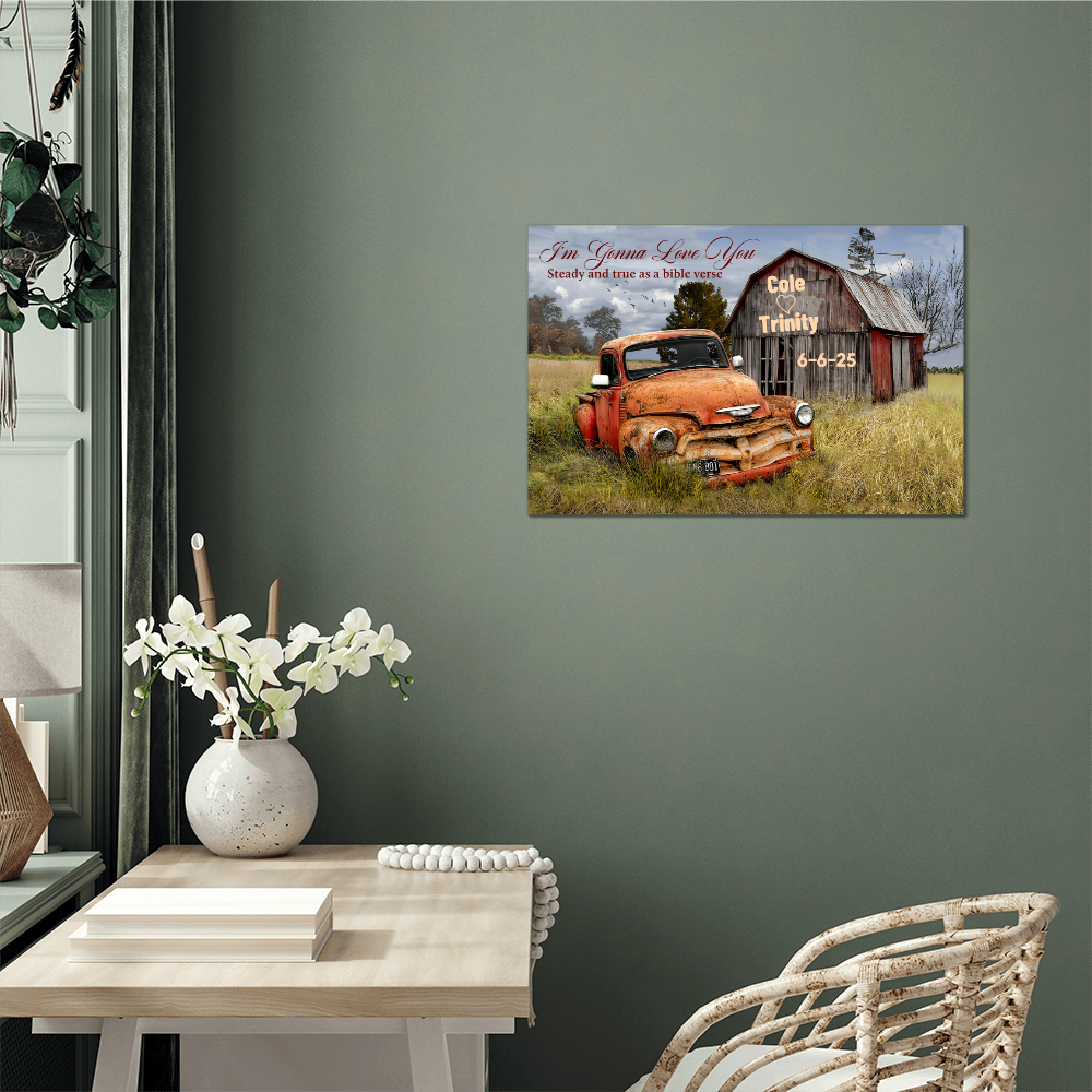 Personalized Metal Wall Art Canvas - Wall Decor