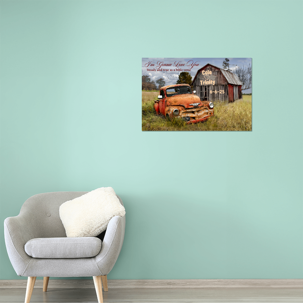 Personalized Metal Wall Art Canvas - Wall Decor