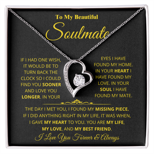 Soulmate - Missing Piece - Forever Love Necklace
