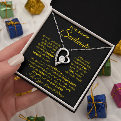Soulmate - Missing Piece - Forever Love Necklace