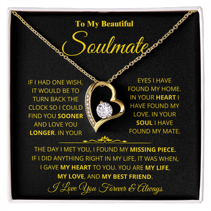 Soulmate - Missing Piece - Forever Love Necklace