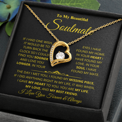 Soulmate - Missing Piece - Forever Love Necklace