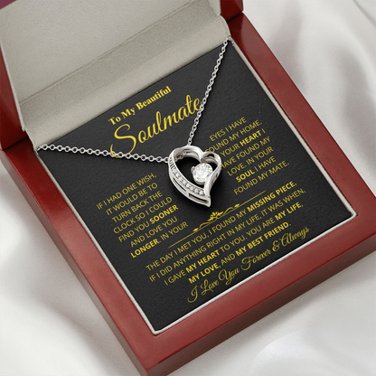 Soulmate - Missing Piece - Forever Love Necklace