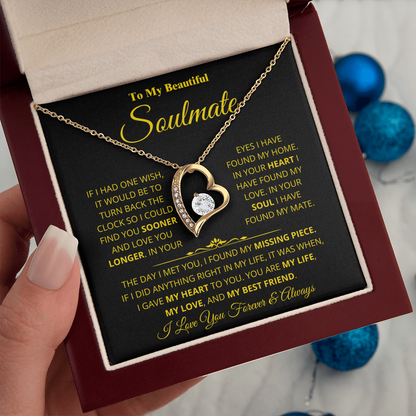 Soulmate - Missing Piece - Forever Love Necklace