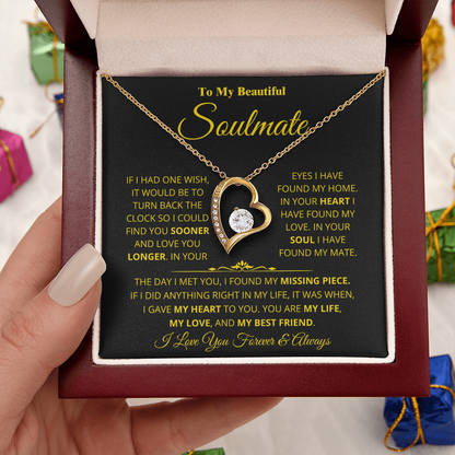 Soulmate - Missing Piece - Forever Love Necklace