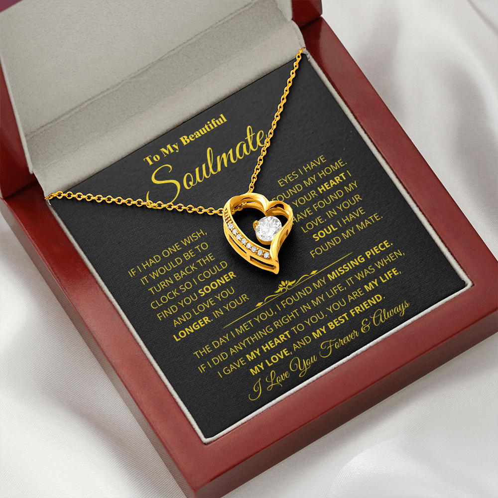 Soulmate - Missing Piece - Forever Love Necklace