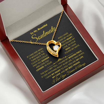 Soulmate - Missing Piece - Forever Love Necklace