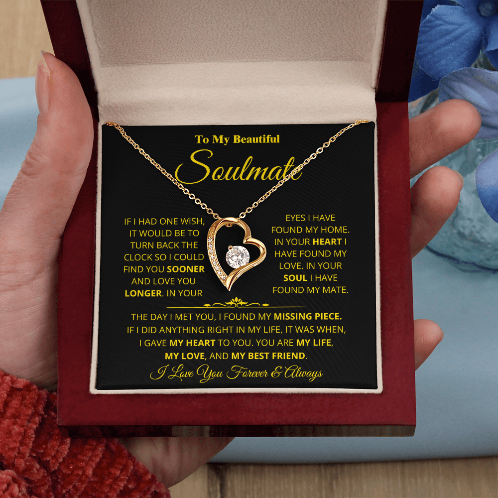Soulmate - Missing Piece - Forever Love Necklace