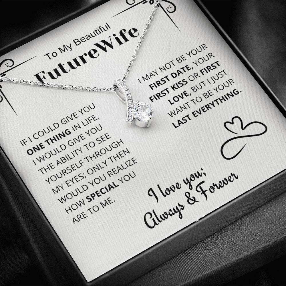 Special - Future Wife Gift - Horseshoe Necklace - Charming Family Gift
