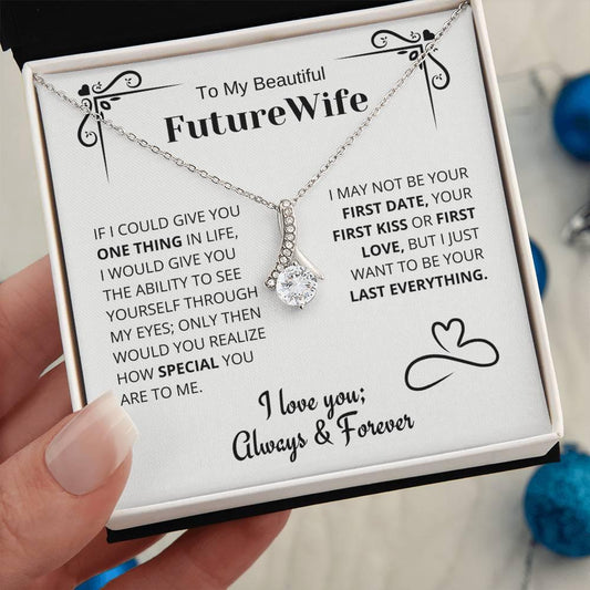 Special - Future Wife Gift - Horseshoe Necklace - Charming Family Gift