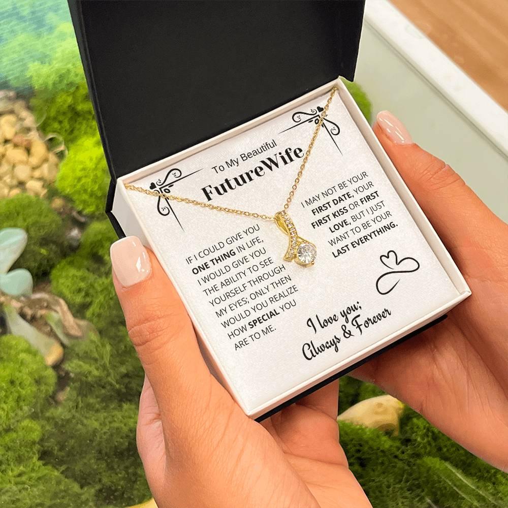 Special - Future Wife Gift - Horseshoe Necklace - Charming Family Gift