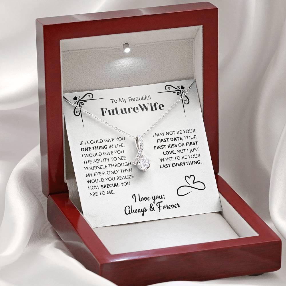 Special - Future Wife Gift - Horseshoe Necklace - Charming Family Gift
