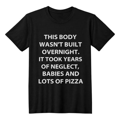 This Body Wasn't Built Overnight Tank Top – Unisex Funny Shirt for Summer, Gym, or Beach