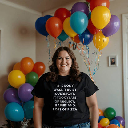 This Body Wasn't Built Overnight Tank Top – Unisex Funny Shirt for Summer, Gym, or Beach