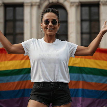 This Body Wasn't Built Overnight Tank Top – Unisex Funny Shirt for Summer, Gym, or Beach