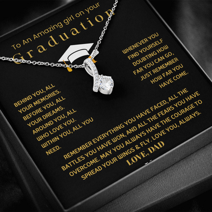 To An Amazing girl on your Graduation - Alluring Beauty Necklace Gift Set