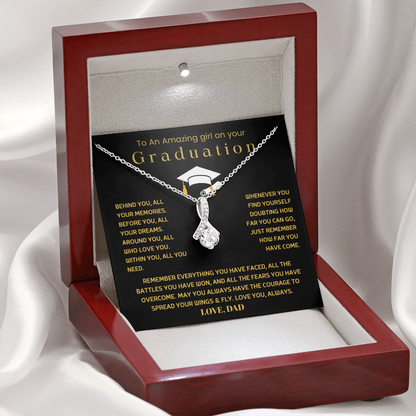 To An Amazing girl on your Graduation - Alluring Beauty Necklace Gift Set