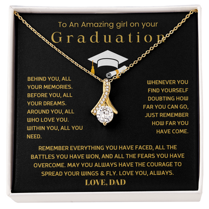 To An Amazing girl on your Graduation - Alluring Beauty Necklace Gift Set