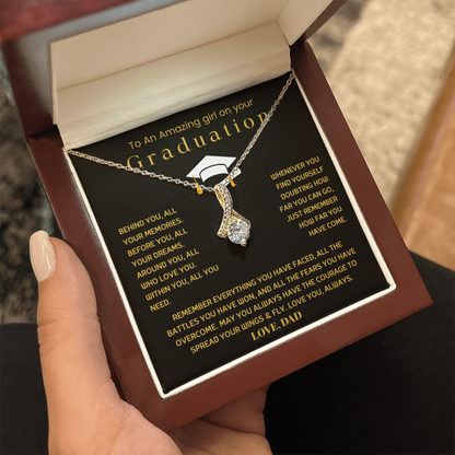 To An Amazing girl on your Graduation - Alluring Beauty Necklace Gift Set