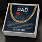 To My Amazing Dad - I Love You - Cuban Link Chain Gift Set