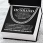 To My Amazing Husband - I Choose You -  Cuban Link Chain Gift Set