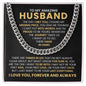 To My Amazing Husband - The Day I Met You - Cuban Link Chain Gift Set