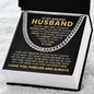 To My Amazing Husband - The Day I Met You - Cuban Link Chain Gift Set