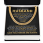 To My Amazing Husband - The Day I Met You - Cuban Link Chain Gift Set
