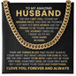 To My Amazing Husband - The Day I Met You - Cuban Link Chain Gift Set