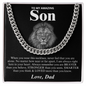 To My Amazing Son - Love Dad - Cuban Link Chain Necklace