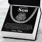 To My Amazing Son - Love Mom - Cuban Link Chain
