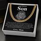 To My Amazing Son - Love Mom - Cuban Link Chain