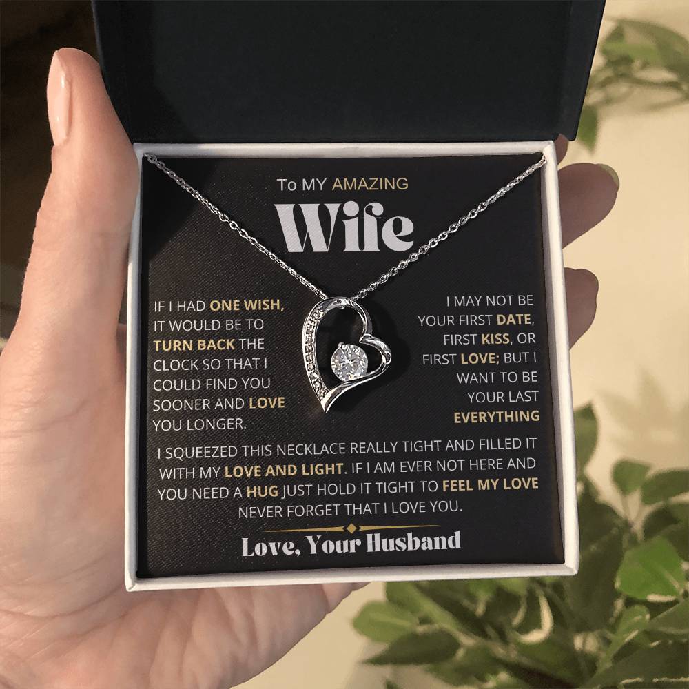 To My Amazing Wife | One Wish | Forever Love Necklace