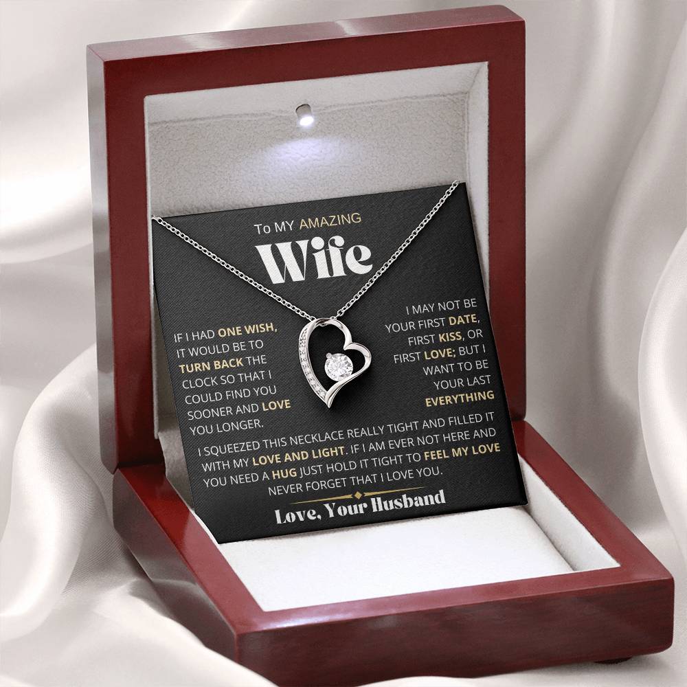 To My Amazing Wife | One Wish | Forever Love Necklace