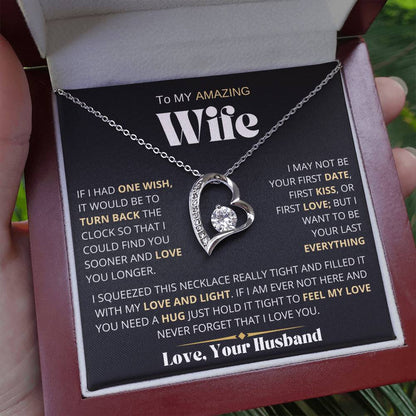 To My Amazing Wife | One Wish | Forever Love Necklace