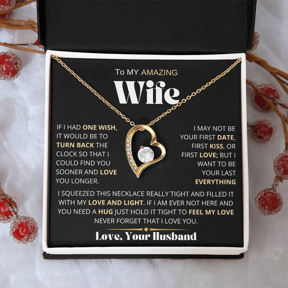 To My Amazing Wife | One Wish | Forever Love Necklace