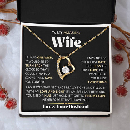 To My Amazing Wife | One Wish | Forever Love Necklace