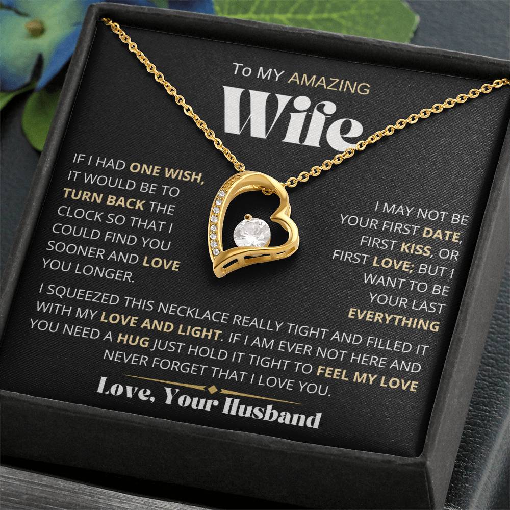 To My Amazing Wife | One Wish | Forever Love Necklace