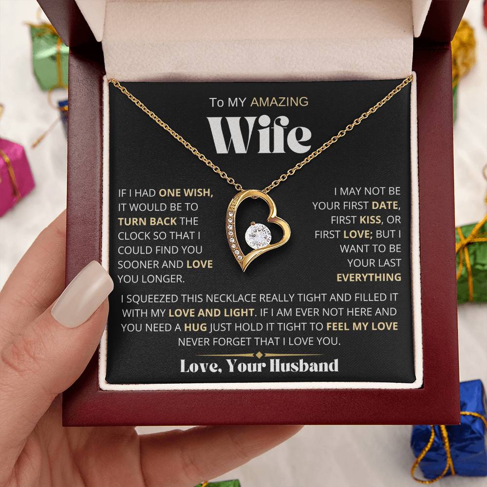 To My Amazing Wife | One Wish | Forever Love Necklace