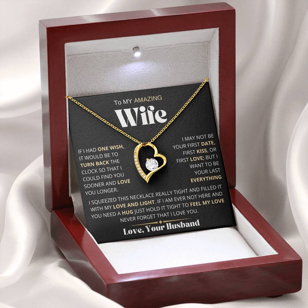 To My Amazing Wife | One Wish | Forever Love Necklace