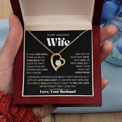 To My Amazing Wife | One Wish | Forever Love Necklace