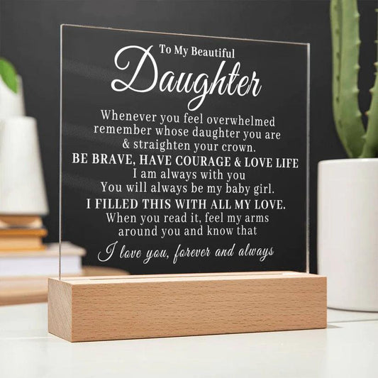 To My Beautiful Daughter - Straighten Your Crown - Charming Family Gift
