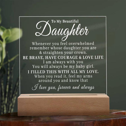 To My Beautiful Daughter - Straighten Your Crown - Charming Family Gift
