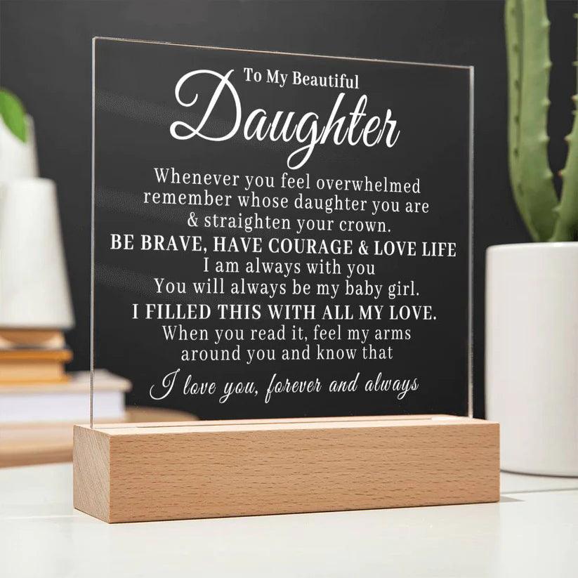 To My Beautiful Daughter - Straighten Your Crown - Charming Family Gift