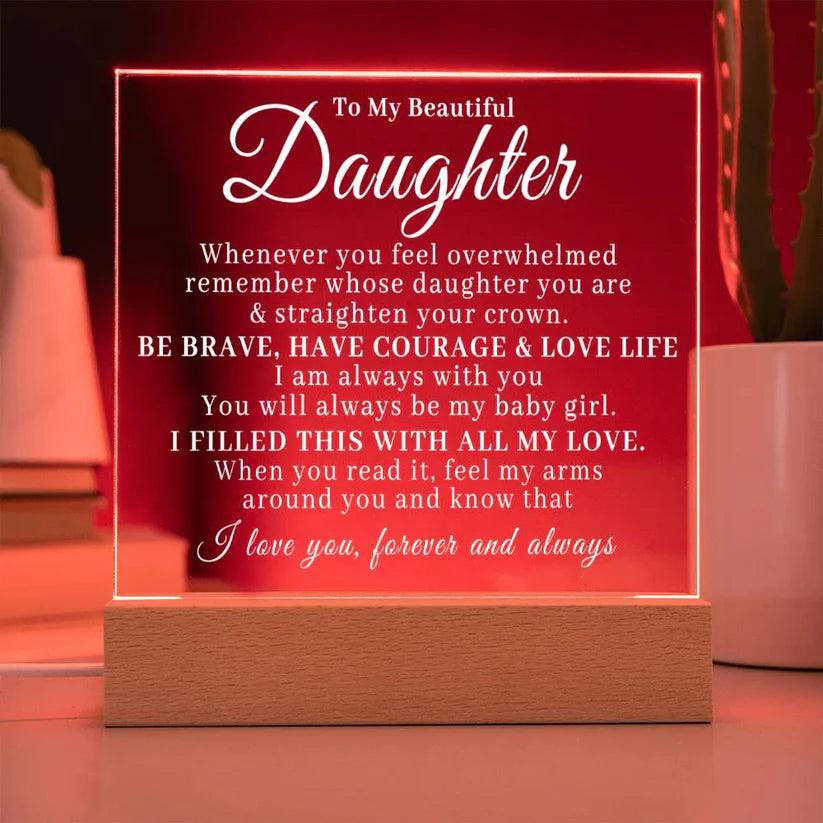 To My Beautiful Daughter - Straighten Your Crown - Charming Family Gift
