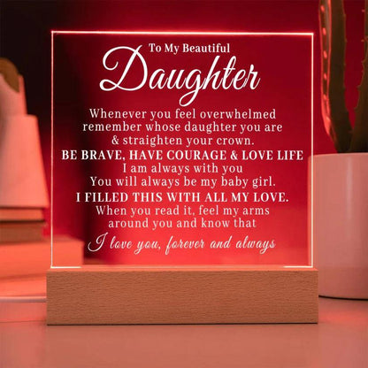 To My Beautiful Daughter - Straighten Your Crown - Charming Family Gift