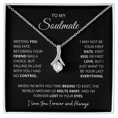 To My Beautiful Soulmate - Time Begins To Exist - Charming Family Gift